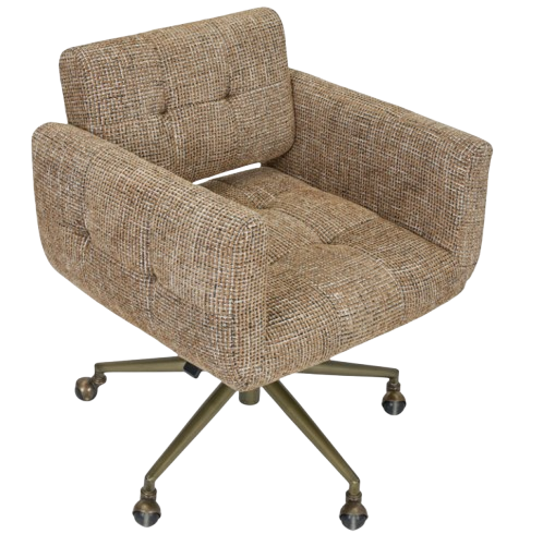Caramel_Brown_Tweed_Upholstered_Chair