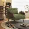 Modern Convertible Sofa Bed With Wooden Frame