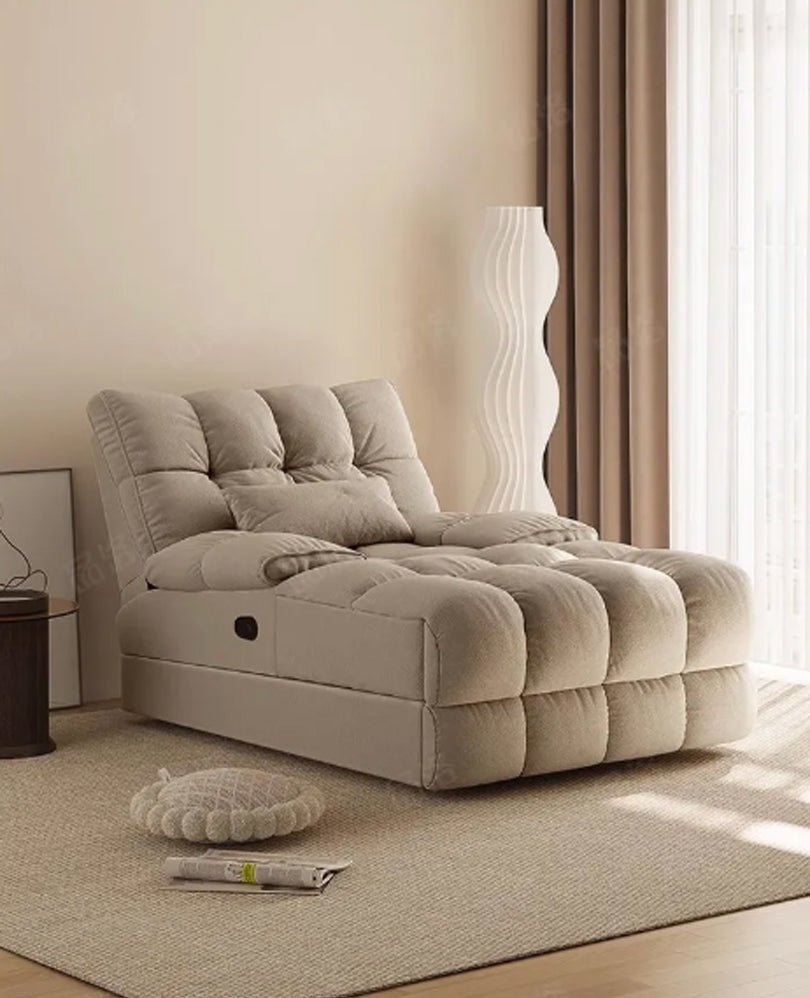 Electric Recliner Sofa Bed with Massage and Adjustable Recline