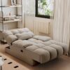 Electric Recliner Sofa Bed with Massage and Adjustable Recline