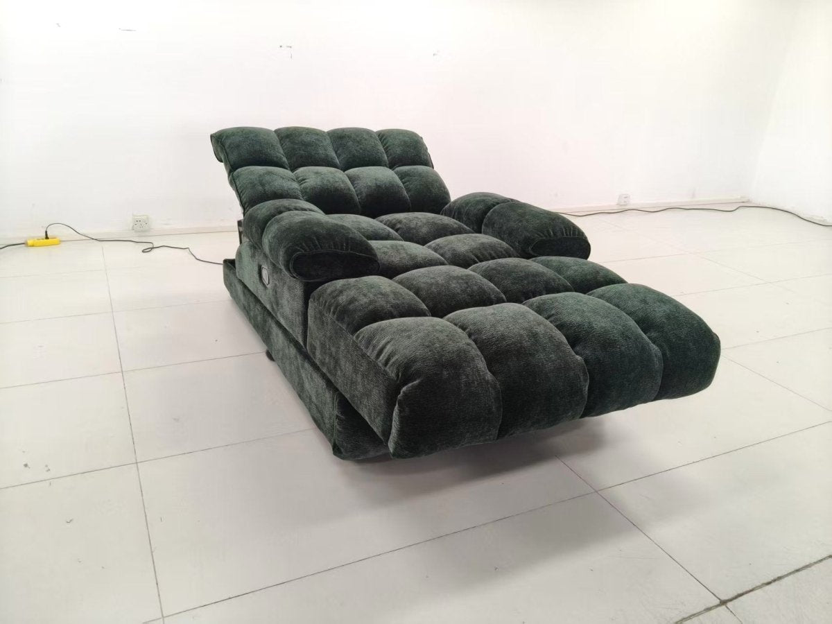 Electric Recliner Sofa Bed with Massage and Adjustable Recline