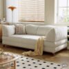 Modern Convertible Lounge Sofa with Detachable Covers and Expandable Frame