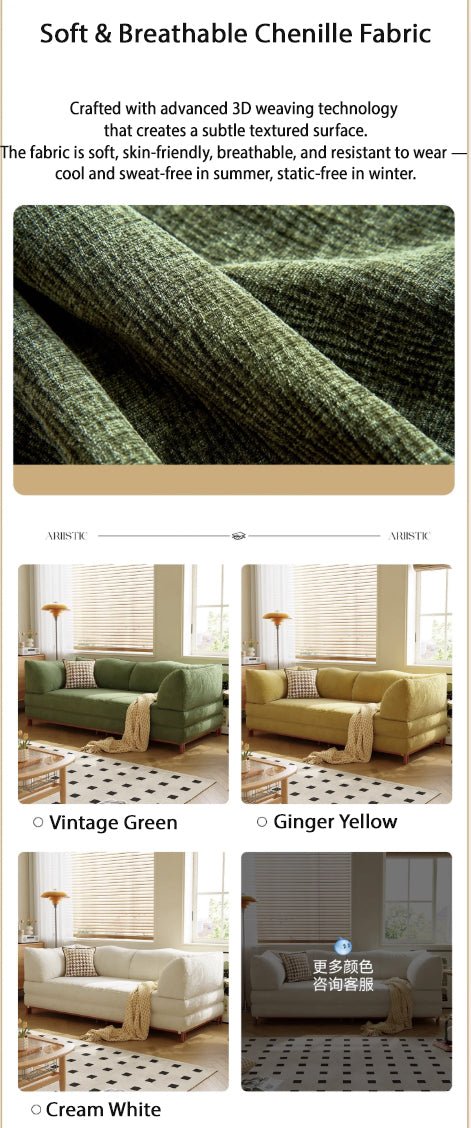 Modern Convertible Lounge Sofa with Detachable Covers and Expandable Frame