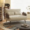 Modern Convertible Sofa Bed With Wooden Frame