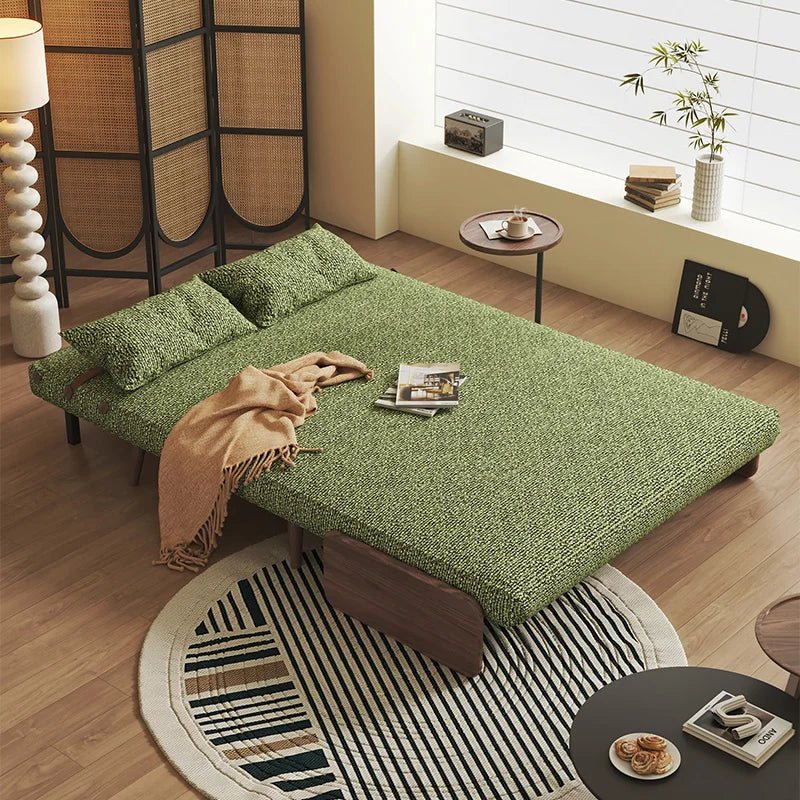 Modern Convertible Sofa Bed With Wooden Frame