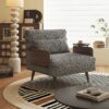 Modern Convertible Sofa Bed With Wooden Frame