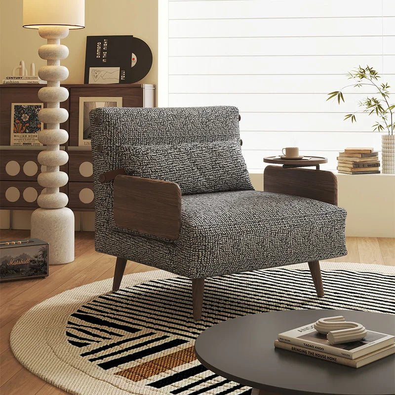 Modern Convertible Sofa Bed With Wooden Frame